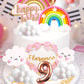 Laventy Pink On Cloud 9 Cake Decoration On Cloud 9 Birthday Cake Topper 9 Birthday Cake Decoration On Cloud 9 Party Supplies Clo