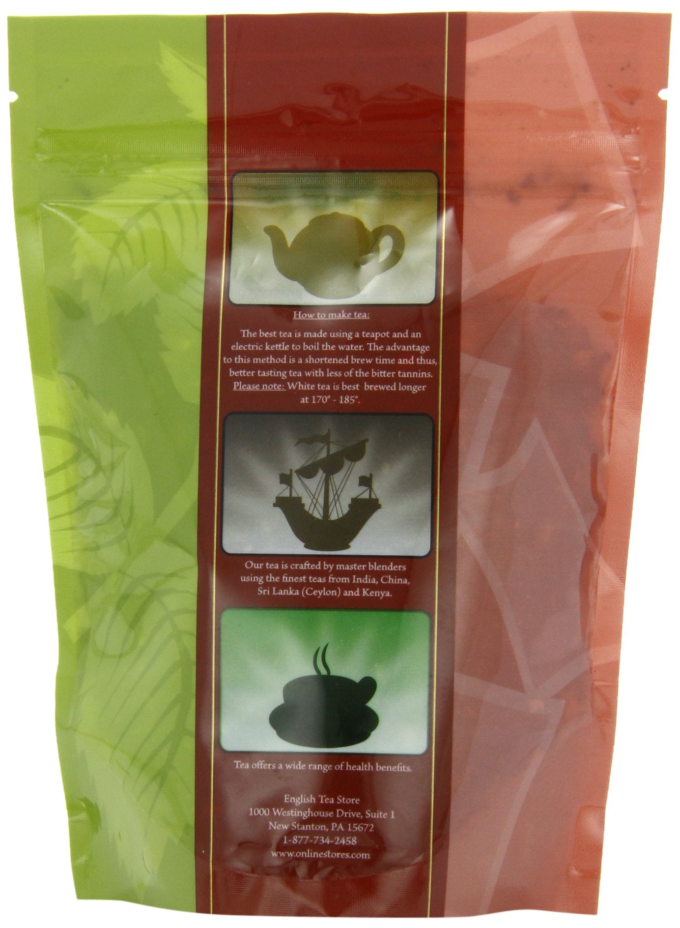 English Tea Store Loose Leaf, French Blend Tea Pouches, 4 Ounce