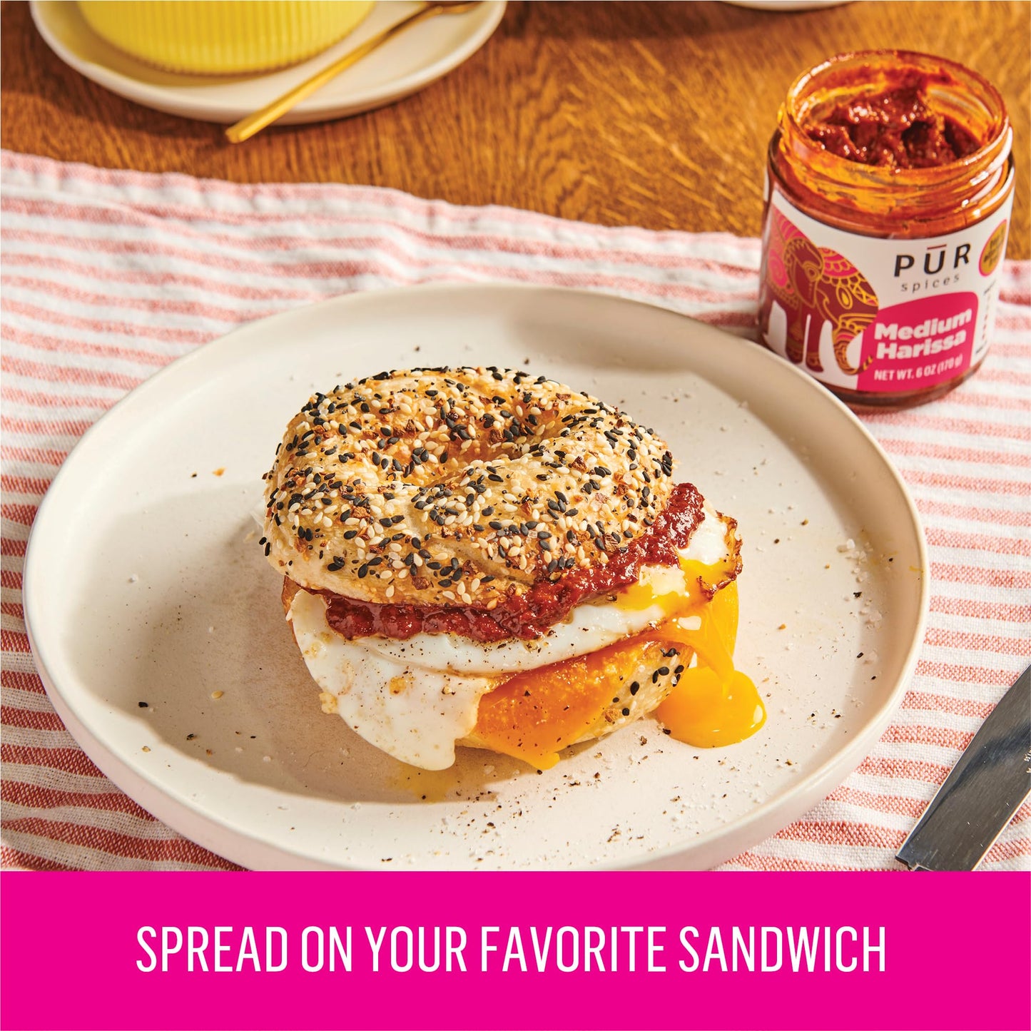 PUR Spices Medium Harissa Paste I Hot Sauce for Cooking and Dipping I Spicy Chili Pepper and Garlic Paste | Middle Eastern Inspi