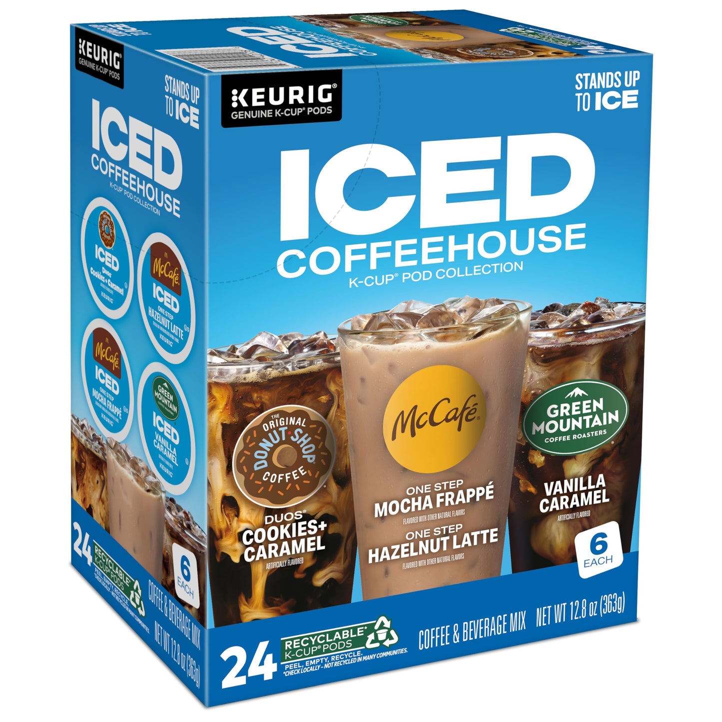 Keurig Iced Coffee, Single-Serve K-Cup Pods Variety Pack, 24 Count