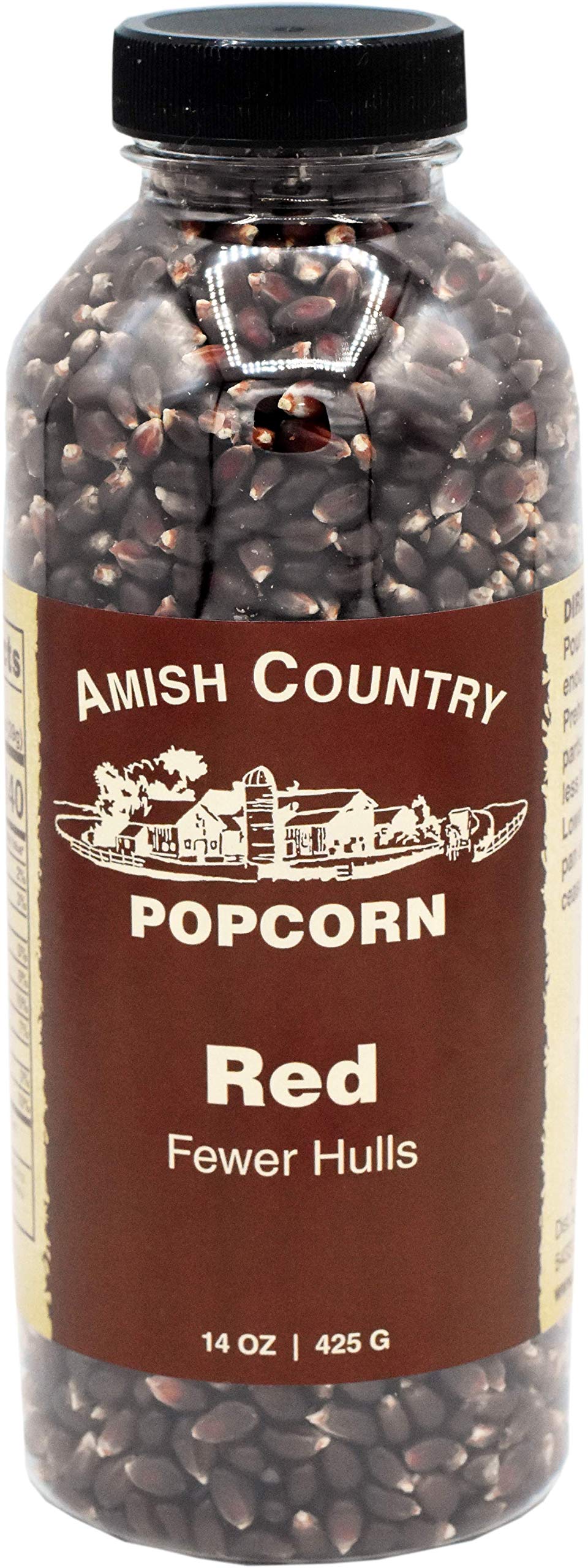 Amish Country Popcorn | 14 Oz Bottle | Red Popcorn Kernels | Old Fashioned, Non-Gmo And Gluten Free (14 Oz Bottle)