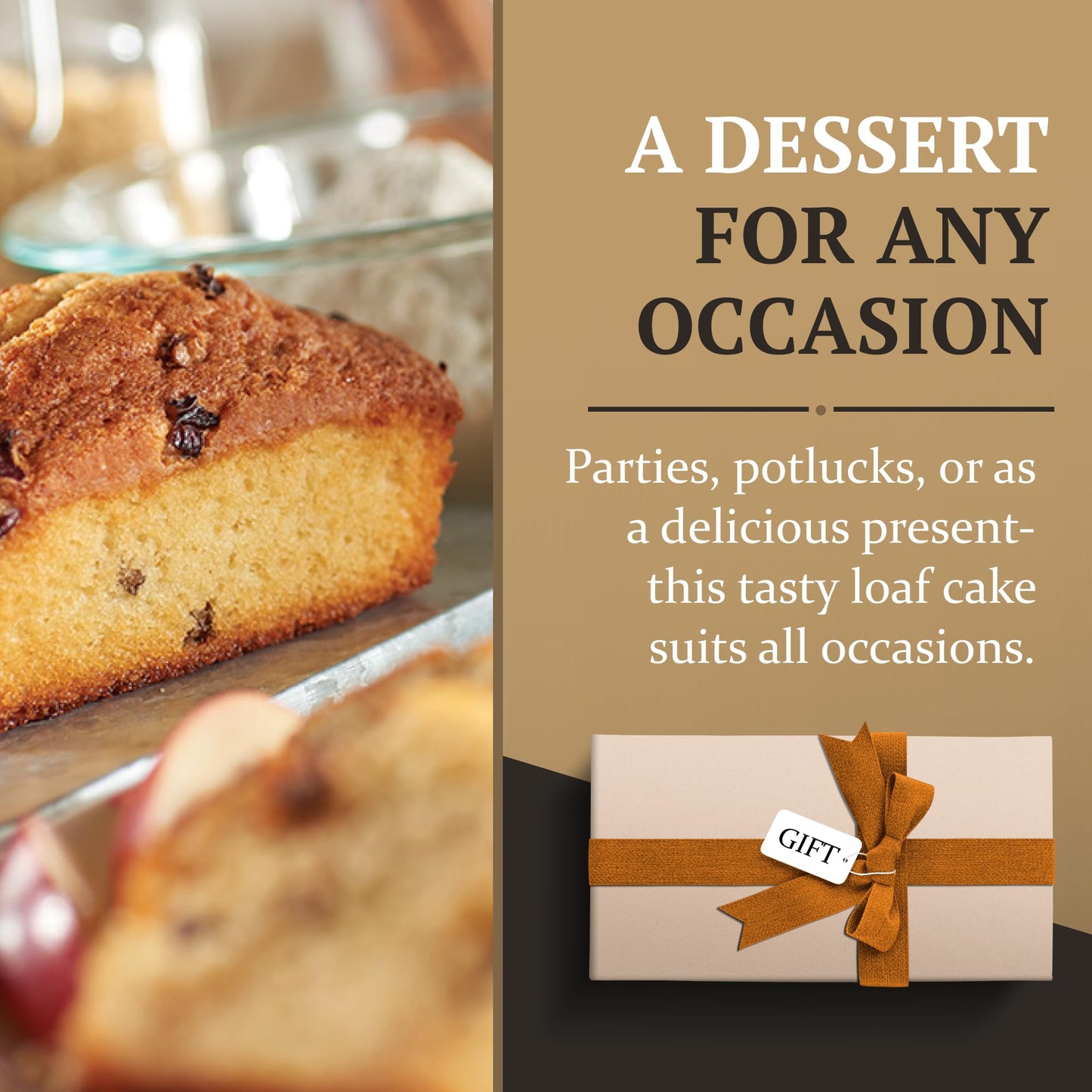The Great Spirits Baking Co. spirit-inspired flavor Pecan Cake, Authentic Dessert, 10 oz, Kosher Dairy