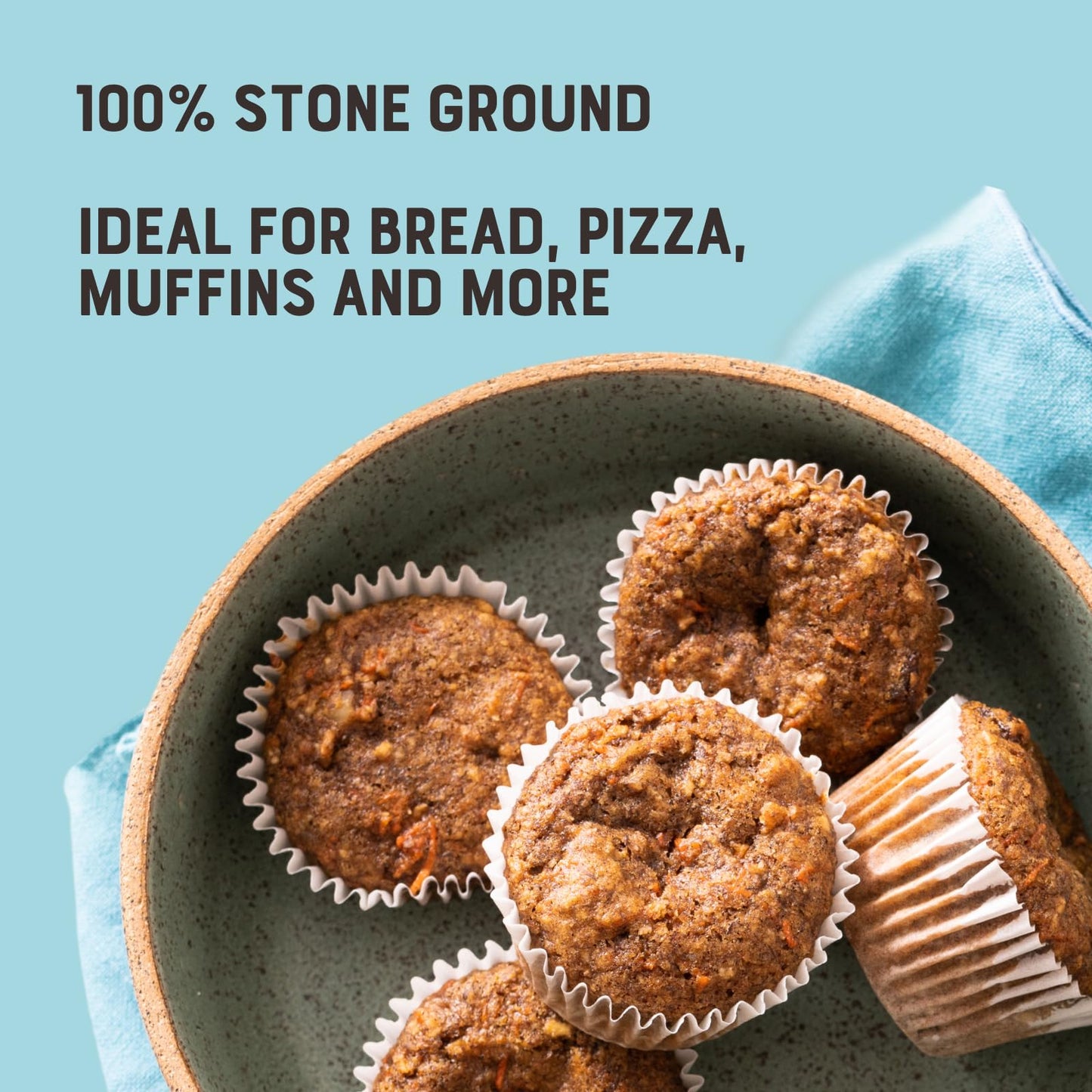 Bobs Red Mill Whole Wheat Flour  3 Pound (Pack of 4) - Whole Grain  Non-GMO  Vegan