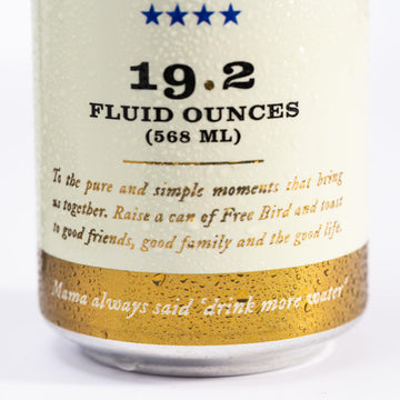 Free Bird, Sparkling Southern Spring Water, 12-Pack (19.2oz Tallboy Cans) - Unflavored Carbonated Zero Sugar, Crisp & Bubbly, Bl