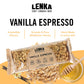 Lenka Handmade Craft Granola Bars - Vanilla Espresso Gluten Free High Fiber - Nutritious & Delicious Snack Bar - 12 Pack