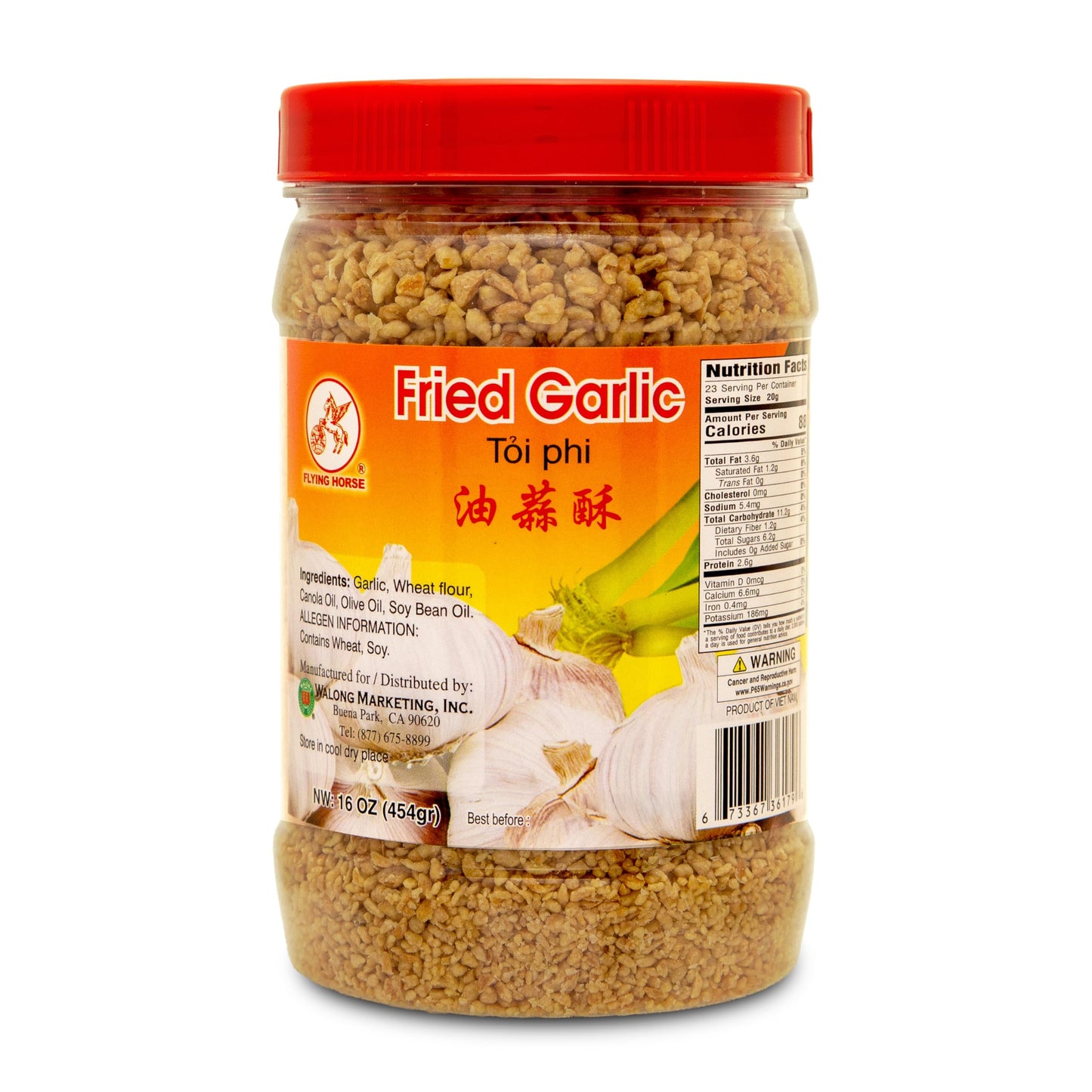 Flying Horse Crispy Fried Garlic, 16 Ounces