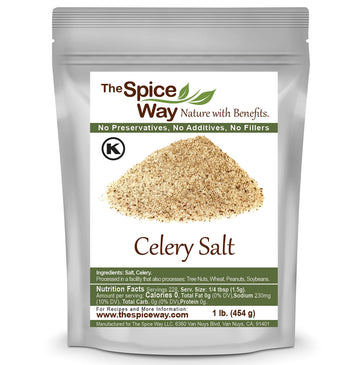 The Spice Way Celery Salt - 1 Lb. - Fresh Celery Salt Seasoning Blend