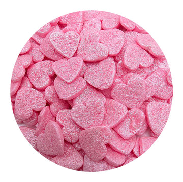 NCS Pink Pearl Heart Edible Sprinkles, 8 ounces - Great for Cupcakes, Cookies, Cakes, Donuts, Cakes Pops