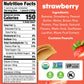 Noka Superfood Fruit & Nut Butter Smoothie Pouches, Healthy Snacks (Strawberry Peanut Butter) 12 Pack, Vegan, Plant Protein, Glu