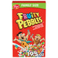 Post Fruity Pebbles Cereal, Fruity Kids Cereal, Gluten Free Rice Cereal For Kids, 19.5 Oz Family Size Cereal Box