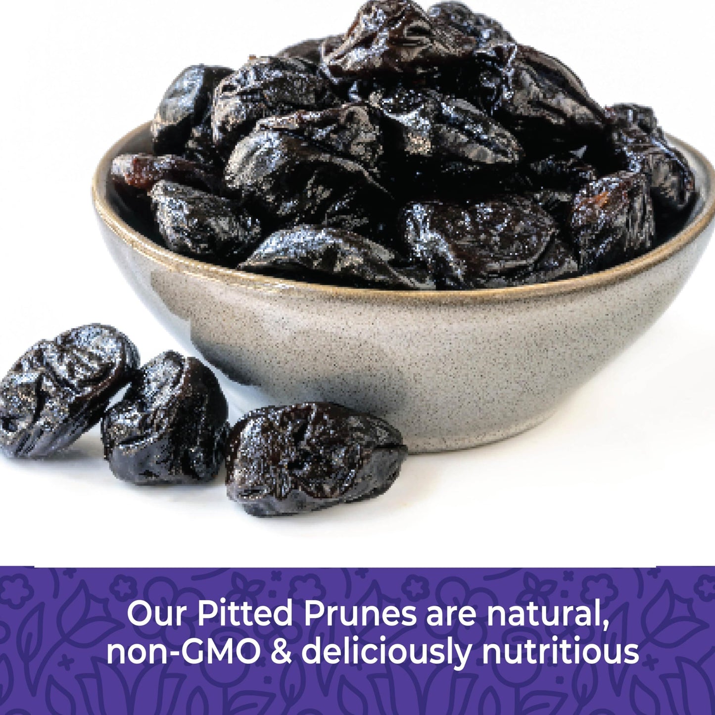 Prunes Pitted Unsweetened 2Lbs, Dried Prunes For Constipation, Dried Plums Pitted Prunes, Naturally Sweet And Unsulphured, Dried