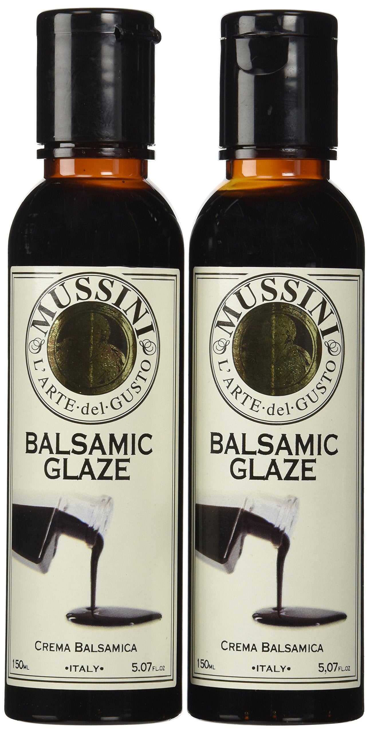 Mussini Crema, Glaze of Balsamic Vinegar of Modena, 5.07-Ounce Bottles (Pack of 2)