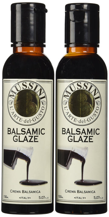 Mussini Crema, Glaze of Balsamic Vinegar of Modena, 5.07-Ounce Bottles (Pack of 2)