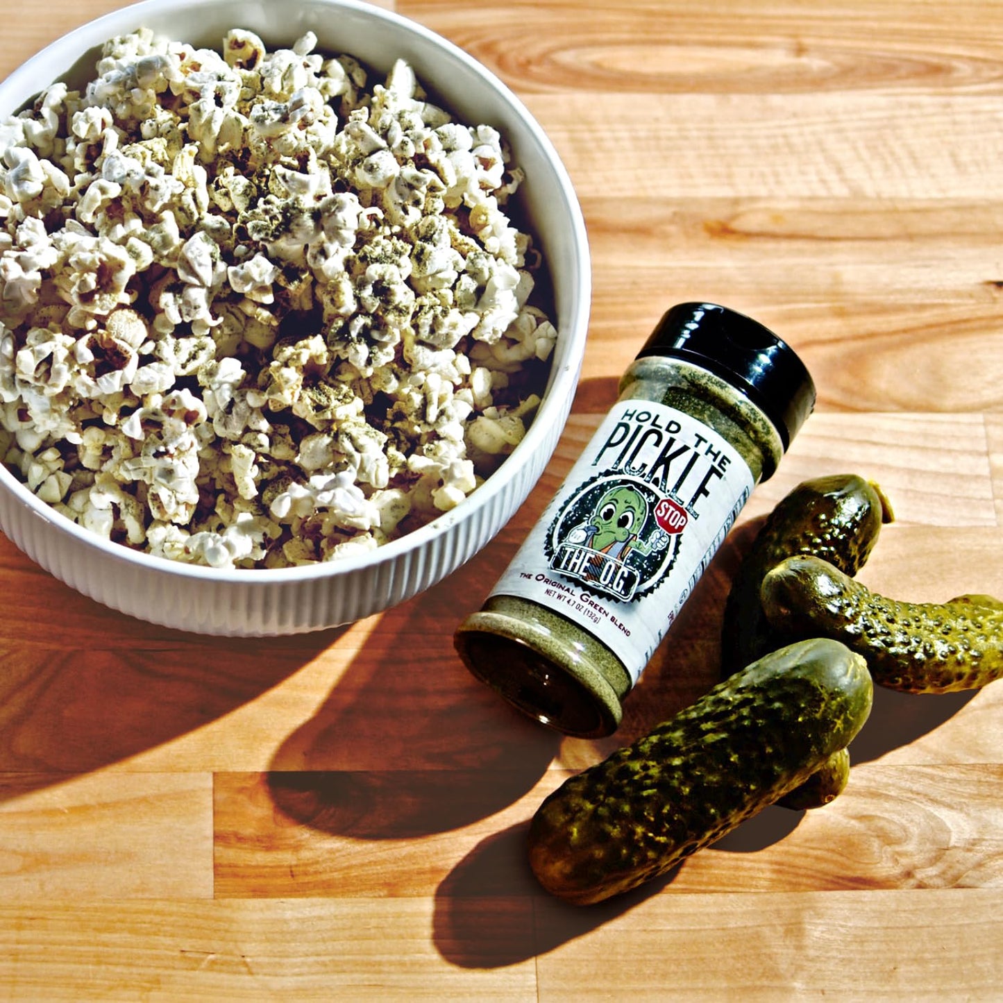 Hold The Pickle O.G. Dill Pickle Seasoning - Popcorn seasoning, Original Green Flavor Dill Pickles Seasoning for Cooking - Vegan