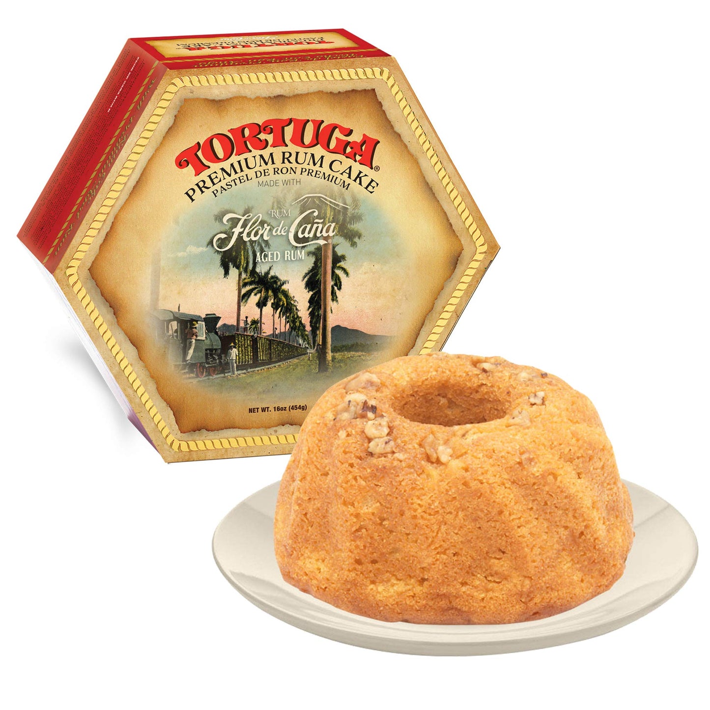 TORTUGA Premium Rum Cake, 16 Ounce, Perfect for Gifting or Celebrations