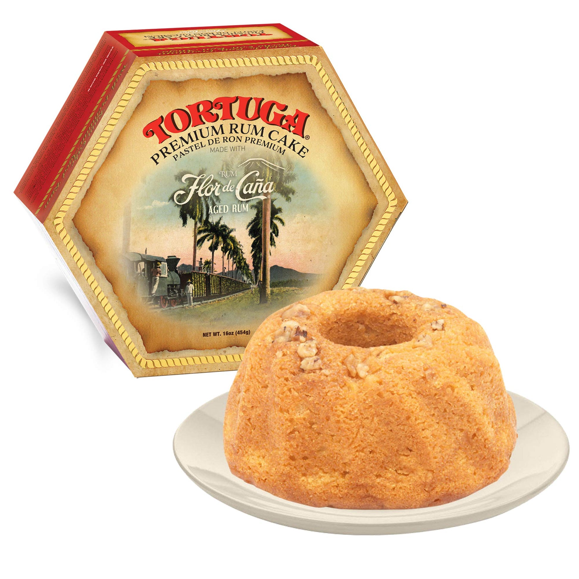 TORTUGA Premium Rum Cake, 16 Ounce, Perfect for Gifting or Celebrations