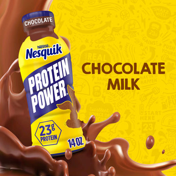 Nesquik Protein Power Chocolate Protein Milk Drink, Ready to Drink