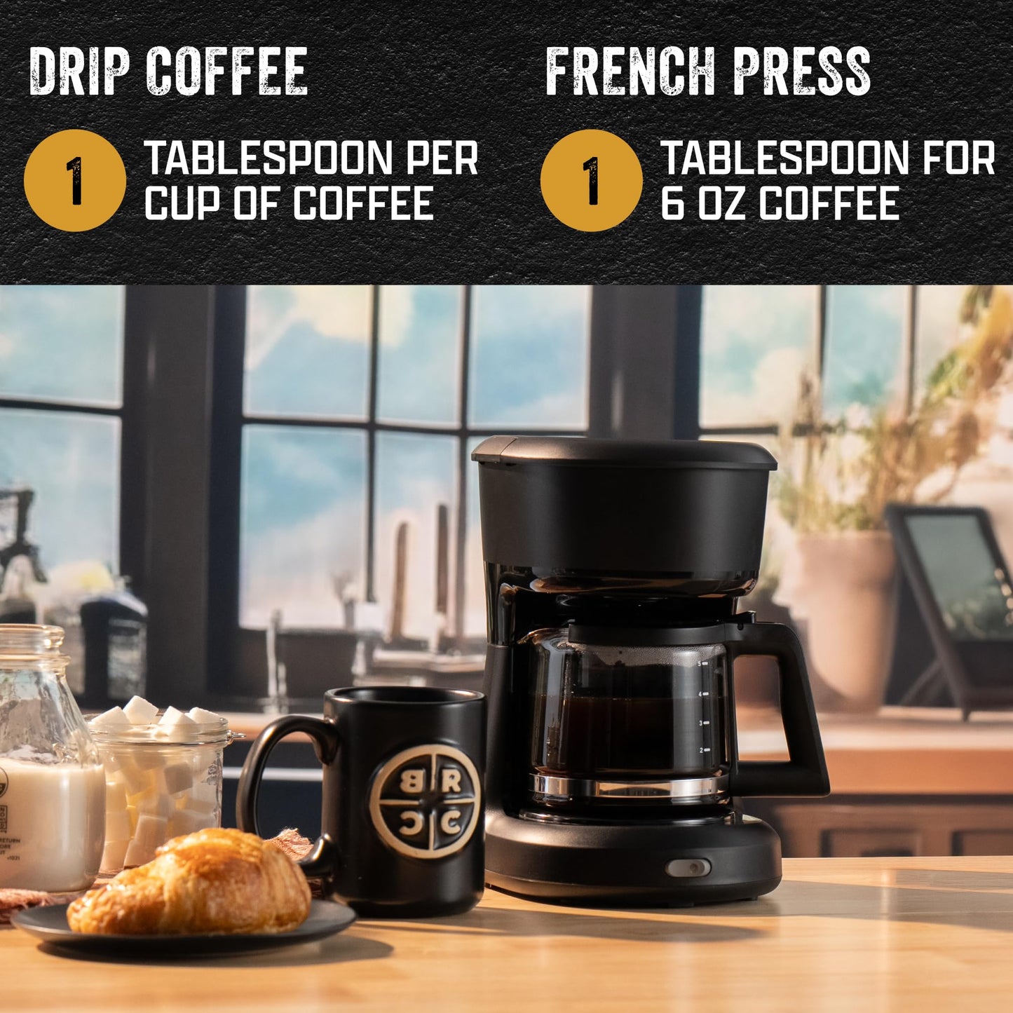 Black   Coffee Company Silencer Smooth, 5 Lb Bag, Ground Coffee Light Roast - Roasted Blend Made From Arabica Beans - Colombian & Brazilian Beans - Veteran Founded & American Made