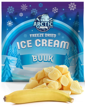Arctic Farms Freeze Dried Ice Cream Bits Bulk - Does Not Melt (Banana) (1lb)