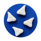 Boston America Jaws Amity Island Candy - Shark Teeth Shaped Tin - Sour Cherry Flavor - Large - Blue, Grey, White
