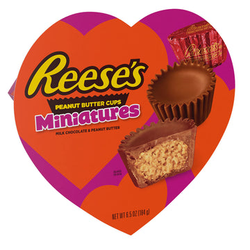 Reese'S Miniatures Milk Chocolate Peanut Butter, Valentine'S Day Candy Gift Box, 6.5 Oz