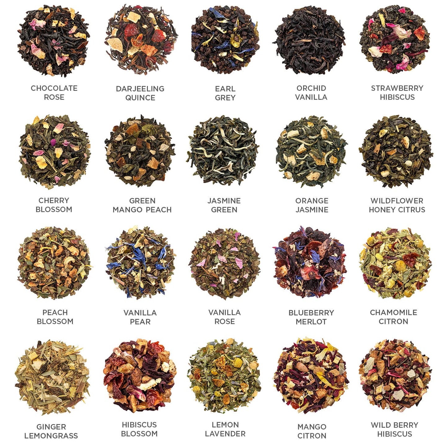 Tea Forte Jubilee Premium Tea Chest Gift Sampler, 40 Count, 2 of Each Blend, Individually Wrapped Pyramid Infuser Bags