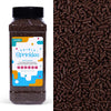 Chocolate Sprinkles, 1.32LB Bulk Chocolate Jimmies Sprinkles for Cake Decorating, Edible Sprinkles for Cupcake Toppers Ice Cream