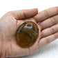 Amazing Gemstone Fluorite Palm Stone - Pocket Massage Worry Stone For Natural Body Chakra Balancing, Reiki Healing And Crystal G