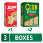 Kelloggs Club And Zesta Crackers, Soup Crackers, Party Snacks, Variety Pack (4 Boxes)