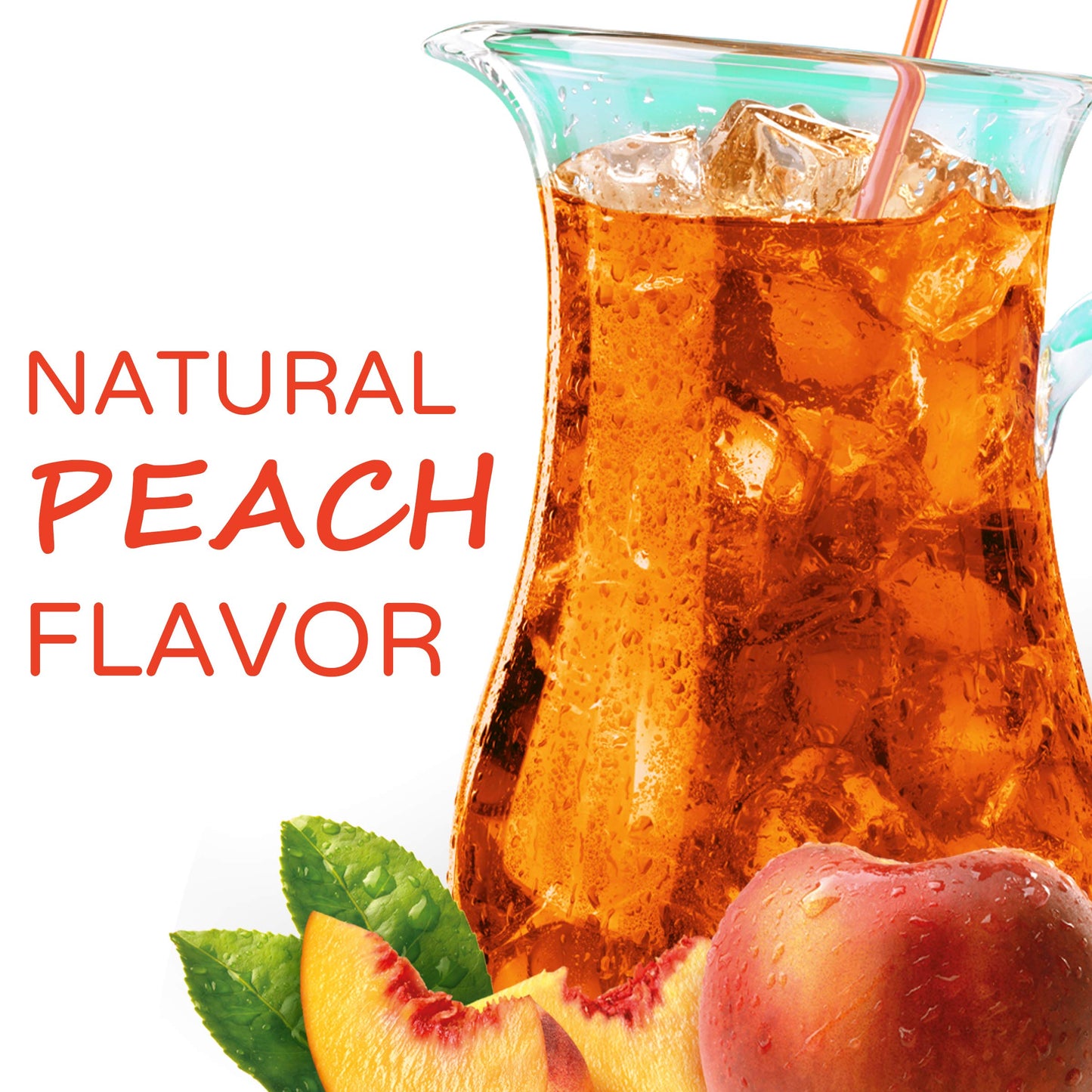 Crystal Light Peach Tea Drink Mix (16 Pitcher Packets, 4 Canisters of 4)