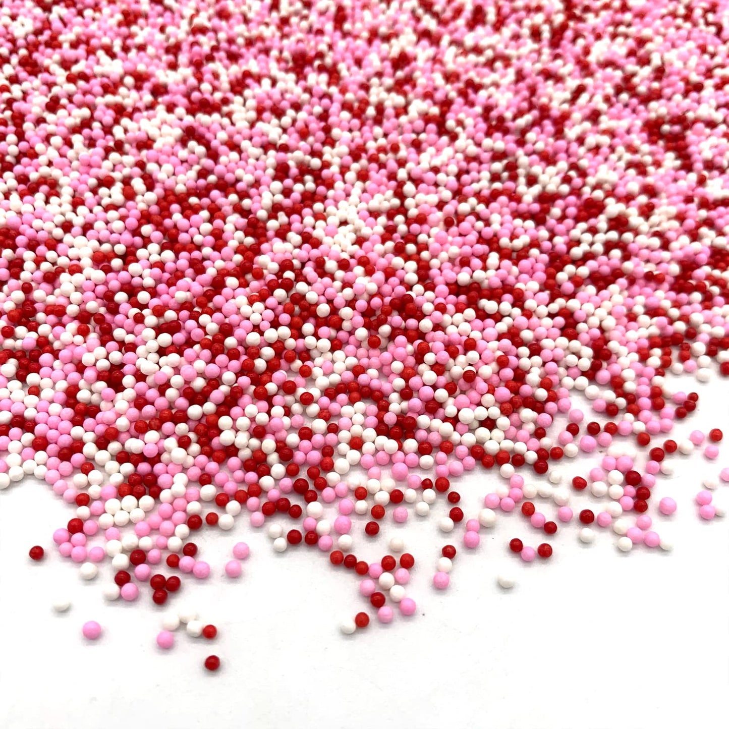 Valentine'S Day Red Pink Pearl Sprinkles Mixed Cupcake Cake Decoration Cake Cookie Icecream Donut 3Oz