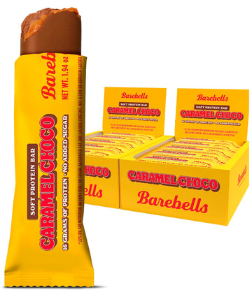 Barebells Soft Protein Bars Caramel Choco - 12 Count, Pack Of 2 - Protein Snacks With 16G Of High Protein - Fluffy Chocolate Pro