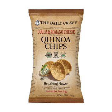 The Daily Crave - Quin Chips Gouda Romn Pepper - Case Of 8-4.25 Oz