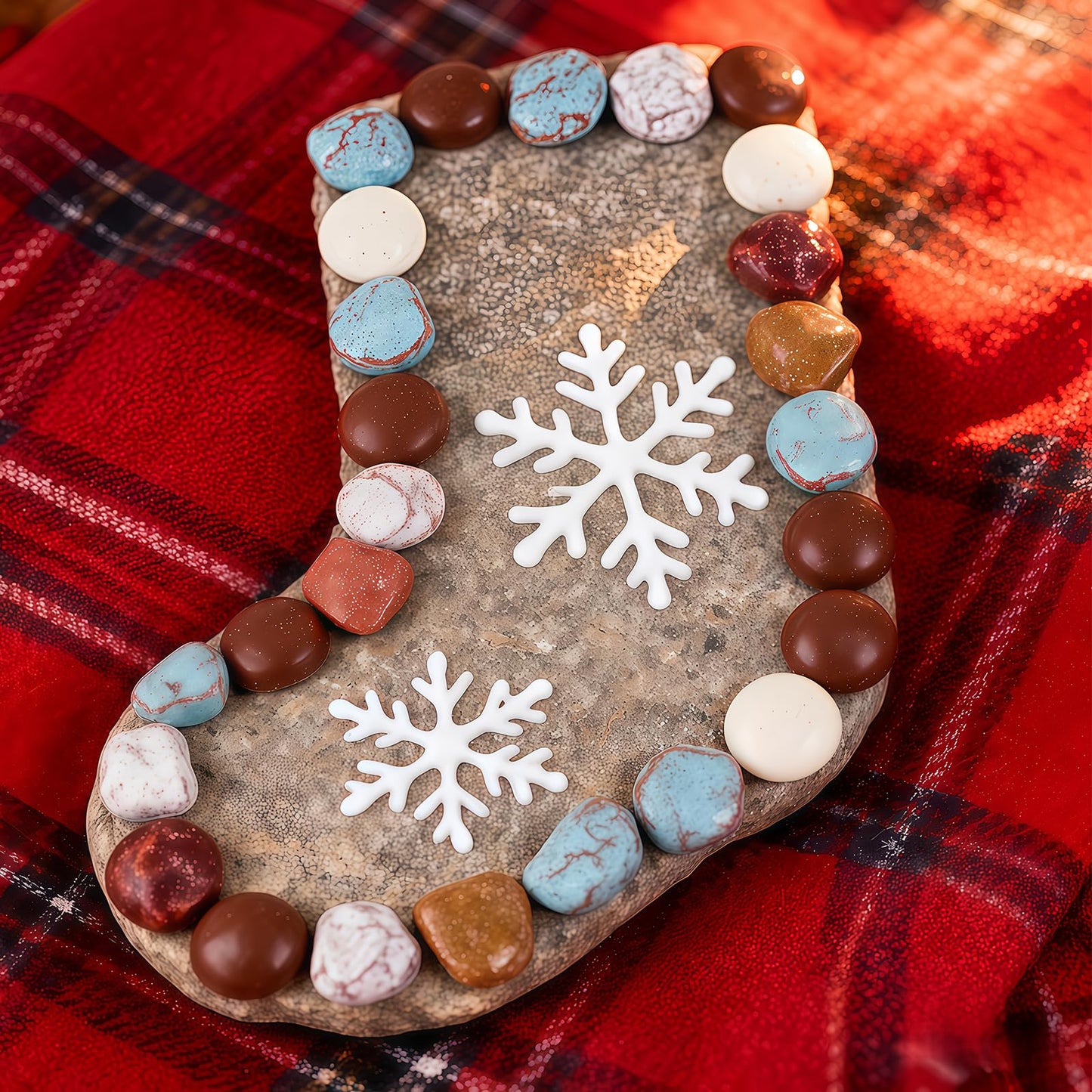 Chocolate Rocks Candy Mix - Chocolate Chunks, Pebbles & Stones for Baking Decorations - Resealable Tub, 17.6 oz (500g)