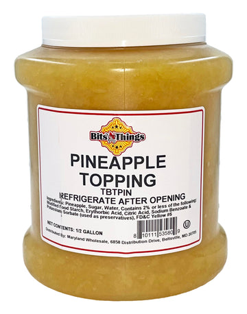 Bits N Things Pineapple Dessert Topping | 64 oz. | Kosher | Made in America