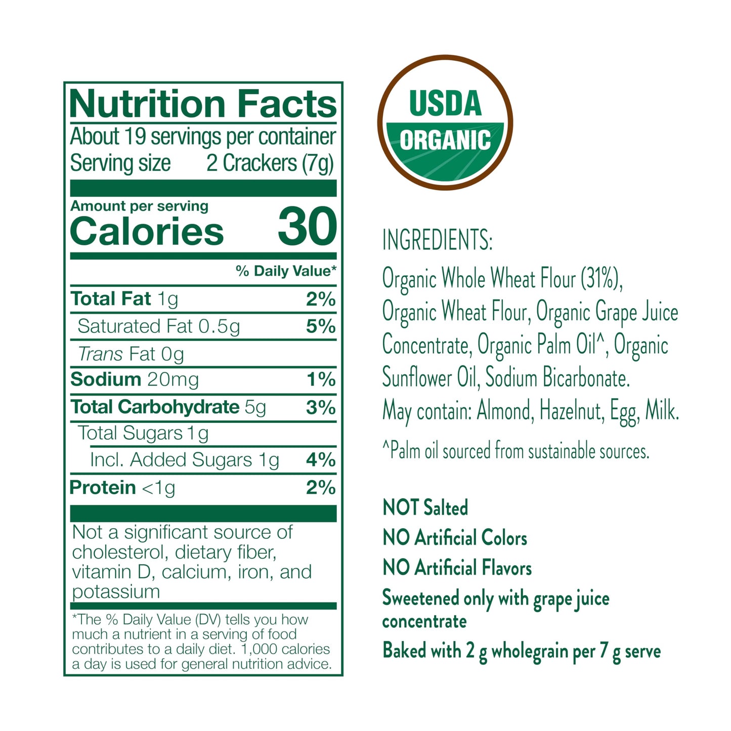 Little Bellies Organic Animal Crackers Toddler Snack (Pack Of 5 X 4.58 Oz Individual Packs)
