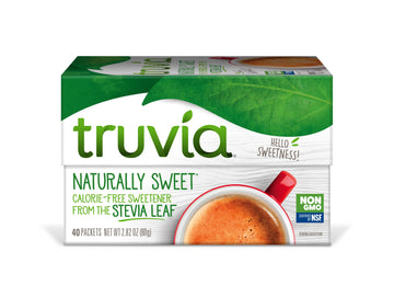 Truvia Natural Stevia Sweetener Packets, 2.82 Oz (40 Ct)