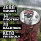 Old Trapper Zero Sugar Beef Jerky, Natural Wood Smoked, 8 Ounce Package, 14g Protein, Keto-Friendly, Model 29208T