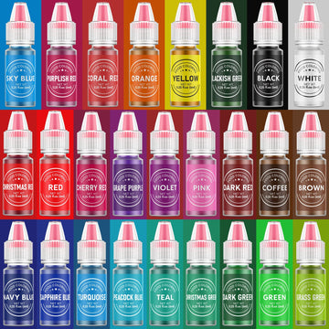 Food Coloring for Baking - 26 Vibrant Cake Coloring Liquid Set for Dessert Decorating, Food Grade Food Dye for Icing,Fondant,Coo
