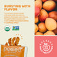 Peeled Snacks Organic Dried Fruit - Healthy, Vegan Snacks For On-The-Go Lunch And More Mango 2.8 Oz (Pack Of 4)