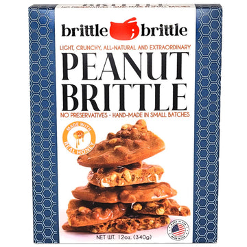 brittle-brittle Peanut Brittle Candy, Handmade Old Fashioned Peanut Brittle Made with Honey, All Natural, Gluten Free, Perfect S
