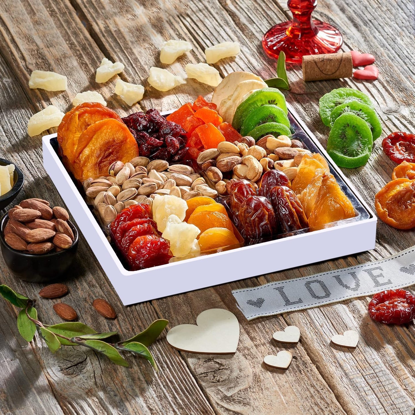 Snackberry Easter Dried Fruit & Nuts Gift Basket, Gourmet Snack Box, 12-Pack