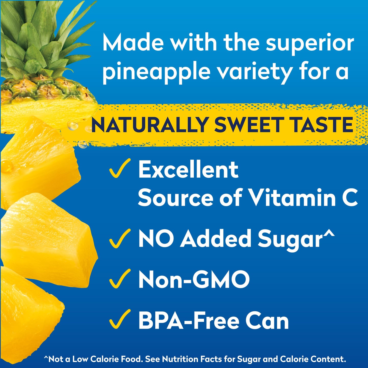 Dole Tropical Gold Pineapple Chunks in 100% Juice, Gluten Free, 15.25 Oz, 12 Count