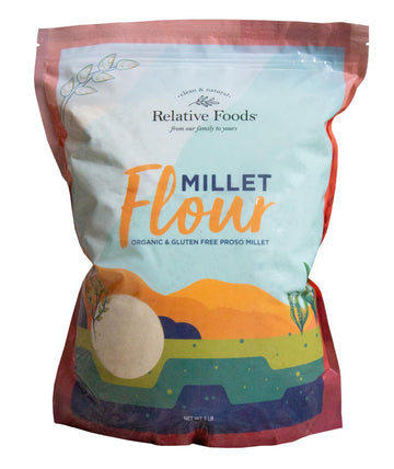 Relative Foods Millet Flour, USDA Organic, Gluten Free, 5 lb