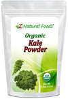 Z Natural Organic Kale Powder, Vegan Superfood Supplement For Drinks, Juice, Shakes, Smoothies Recipes, All Natural, Raw, Vegan,