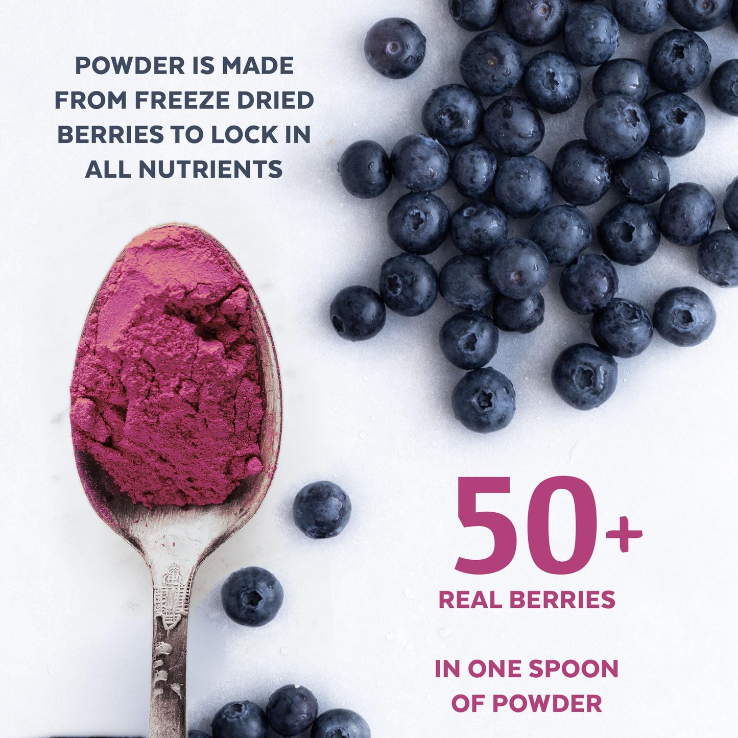 Numami Wild Blueberry Powder Organic, For Smoothies, Baking And Flavoring, Rich In Antioxydants And Vitamin C, Organic Blueberri