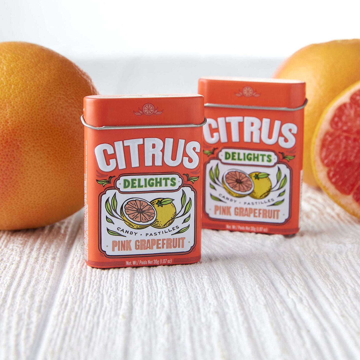 Citrus Delights Pink Grapefruit Candy | Natural Ingredients, No Artificial Colors Or Flavors | Kosher Certified, Vegan, Gluten F