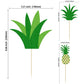 Gyufise 1Pcs Pineapple Cake Topper 20Pcs Pineapple Donut Cupacke Toppers Glitter Hawaiian Luau Aloha Summer Tropical Theme Baby