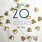 Artuzzi Nespresso Coffee Pods - Espresso Ristretto Lungo Variety Pack, 60 Aluminum compact pieces