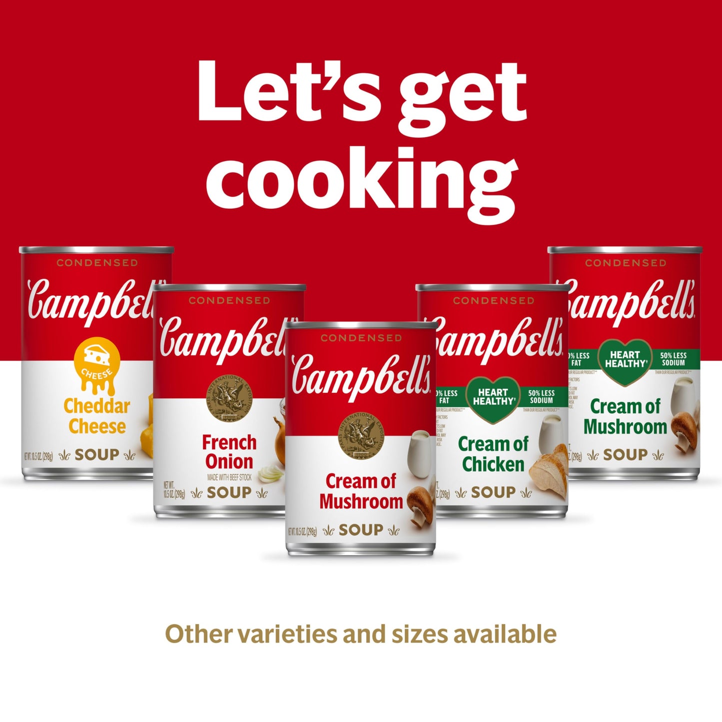 Campbells Condensed Unsalted Cream of Mushroom Soup, 10.5 Ounce Can (Pack of 4)